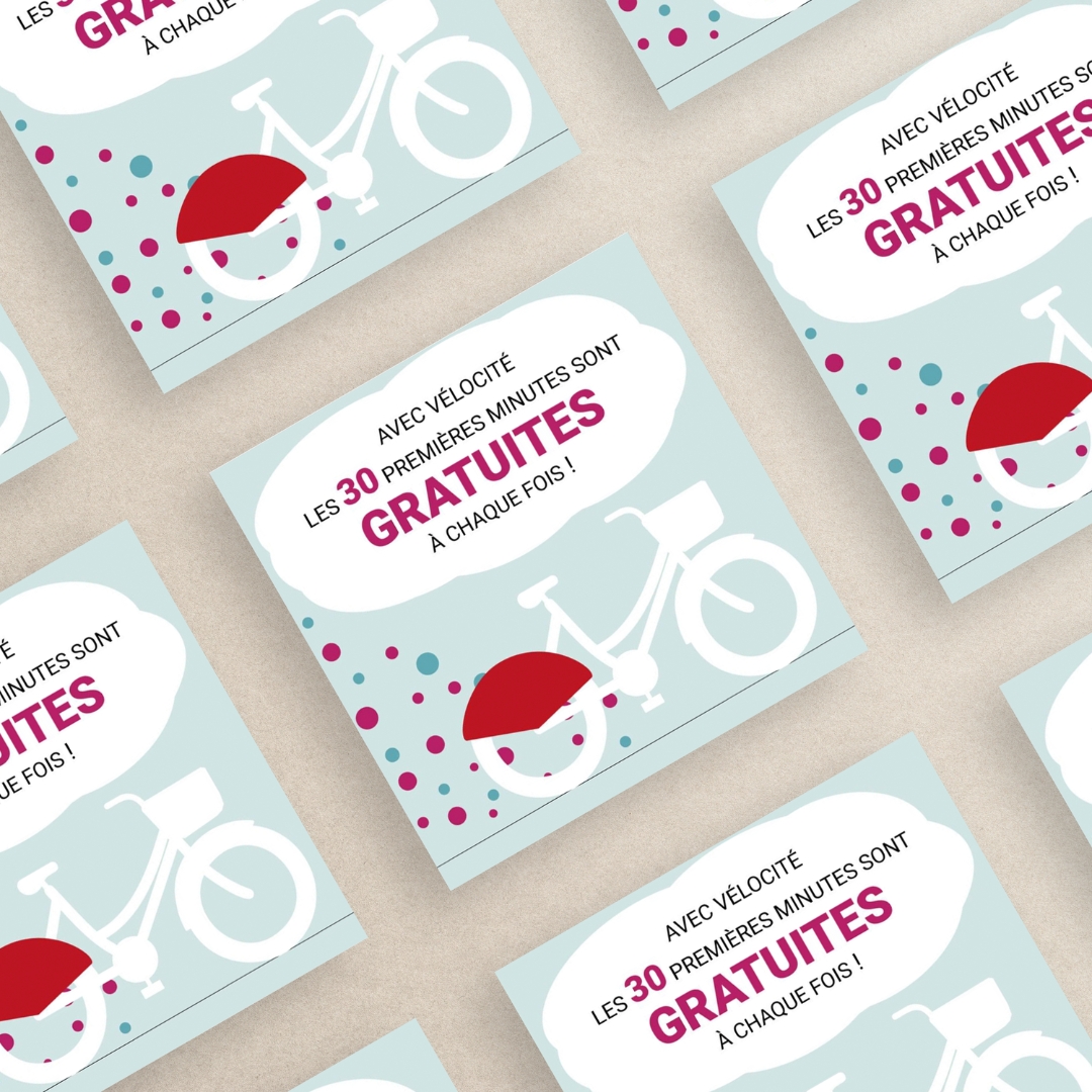 Vélocité 30 minutes gratuites